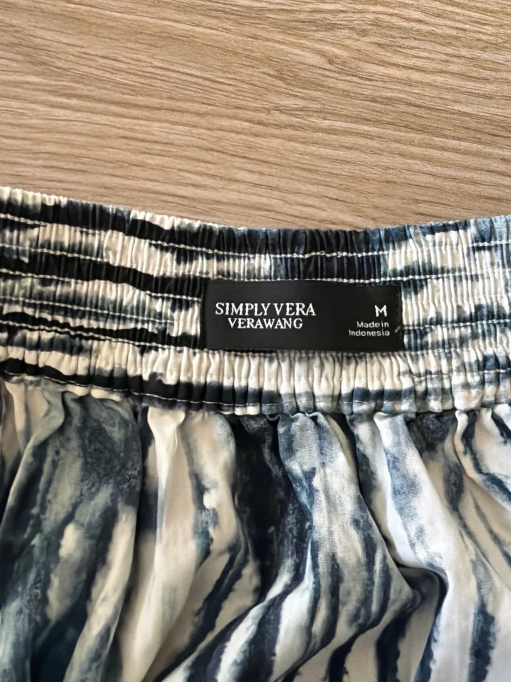 Simply Vera Vera Wang Black and White Tie-Dye Circle Skirt
